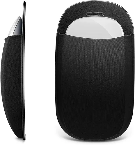 ESR Soporte delgado para mouse mágico, con adhesivo reutilizable, sin residuos de pegamento, bolsa elástica compacta/funda de transporte, se puede