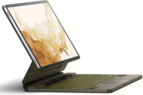 Vista 11 de Dexnor para Samsung Galaxy Tab S10+ Plus/S9+ Plus/S9 FE+ Plus/S8+ Plus/S7+ Plus/S7 FE Funda con Teclado 31.5 cm Flotante Cantilever Magnético