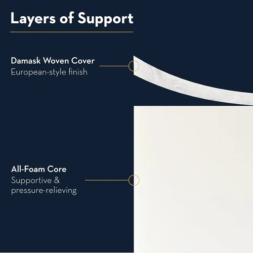 Vista 4 de Colchón tamaño individual para caravana, colchón de espuma viscoelástica de 6 pulgadas, certificado CertiPUR-US, para un sueño cómodo, colchones