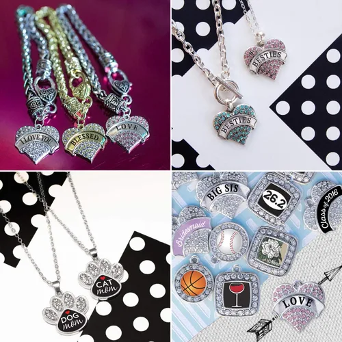 Vista 6 de Inspired Silver - Abalorio de corazón de plata para pulsera con circonita cúbica