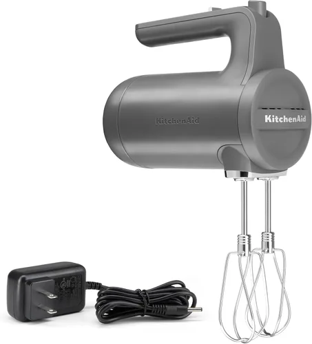 Vista 10 de KitchenAid Batidora de mano inalámbrica de 7 velocidades - KHMB732VB, terciopelo azul