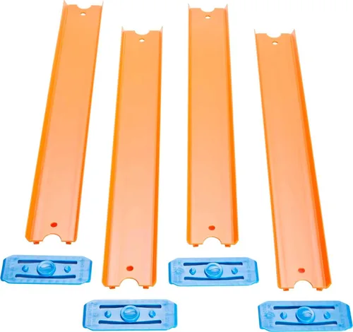 Vista 5 de HOT Wheels TB pista recta naranja