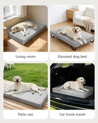 Vista 6 de NUPIDA Camas ortopédicas para perros pequeños, impermeables, con funda extraíble lavable y parte inferior antideslizante, cama acolchada para perros