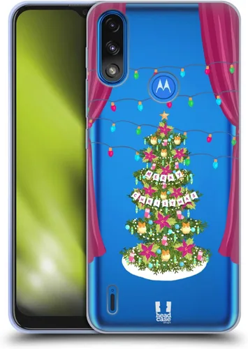 Vista 8 de Head Case Designs Classic Merry Christmas Trees Soft Gel Case Compatible with Moto E7 Power/Moto E7i Power
