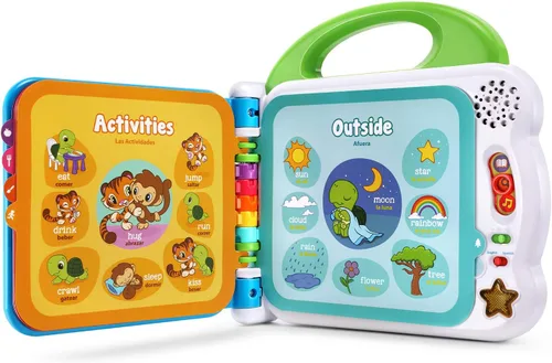 Vista 4 de LeapFrog - Juego de libros de 100 palabras y 100 animales (embalaje libre de frustración)
