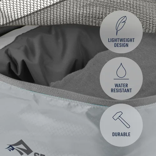 Vista 3 de Sea to Summit Organizador de embalaje ligero de malla para ropa, mediano, azul atolón