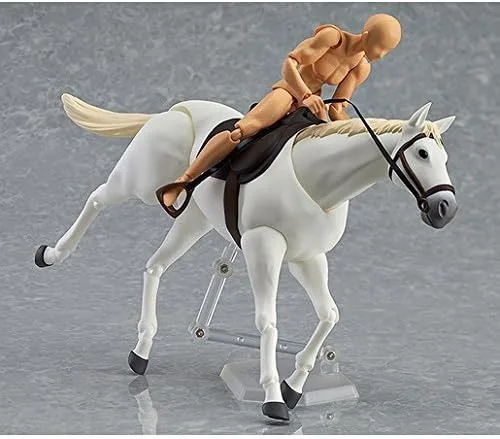 Vista 4 de Max Factory Figura de acción de caballo (blanco) Figma