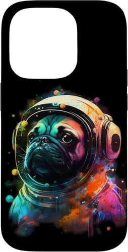Vista 17 de Pug Astronaut Dog Funny Outer Space Colorful Cosmic Explorer Case for iPhone 16