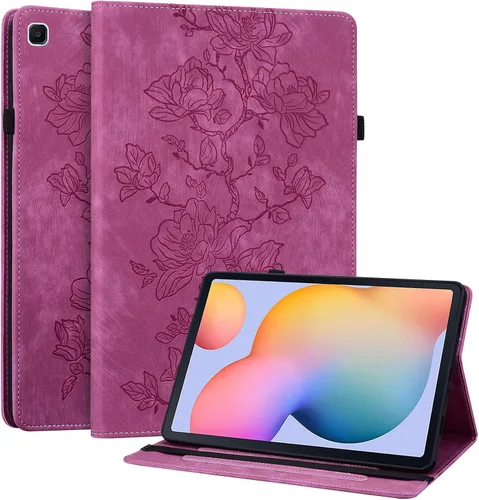 Vista 58 de Funda para Samsung Galaxy Tab S5e 10.5 2019 Modelo SM-T720/T725/T727, funda delgada de piel sintética con soporte multiángulo y soporte
