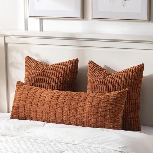 Vista 301 de Fancy Homi Paquete de 2 fundas de almohada decorativas color verde azulado de 18 x 18 pulgadas para sala de estar, sofá, cama, sofá, rústico