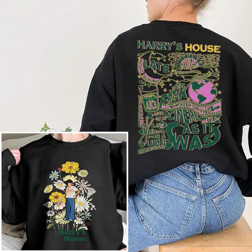 Vista 2 de BluePrints Sudadera Harry Tracklist - Suéter inspirado en 2 caras para fanáticos Estilo 1