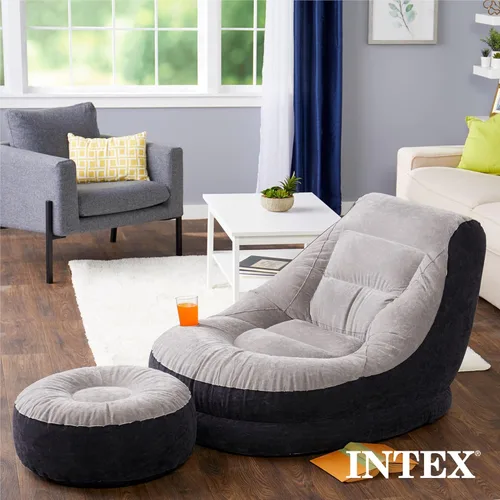 Vista 7 de Intex Ultra Lounge inflable con otomana