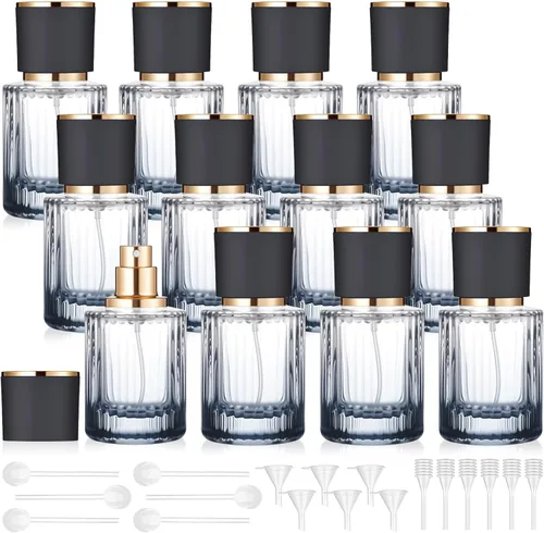 Vista 10 de Teenyyou 6 botellas vacías de perfume de vidrio de 30/50/3.4 fl oz a granel para fabricantes de perfumes, botellas de colonia atomizadoras