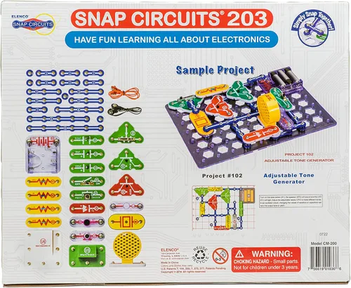 Vista 4 de Kit de circuitos electrónicos Snap Circuits 203 de Electronics Discovery