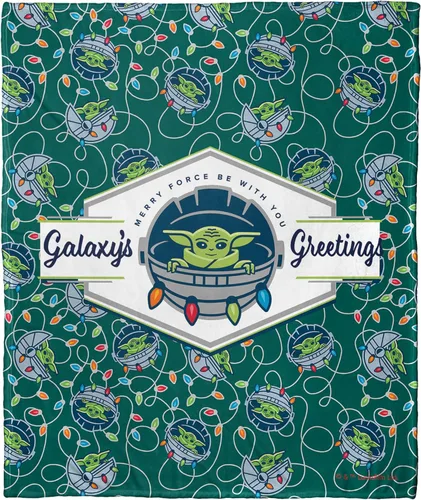 Vista 10 de Northwest Star Wars - The Mandalorian - Manta de seda táctil, 50 x 60 pulgadas, el mejor regalo de la historia