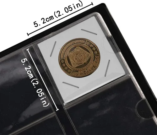Vista 4 de Coin Albums for Cardboard Holders - 60 Pockets 2x2 inches Coin Storage Books for Coin Flips Collection Holders CS36