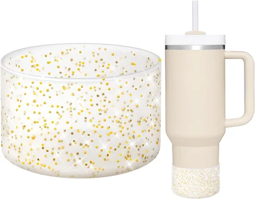 Vista 22 de WUQID Funda protectora de silicona compatible con vasos Stanley Tumbler de 20 a 40 onzas y botella Hydro Flask de 12 a 24 onzas, reduce