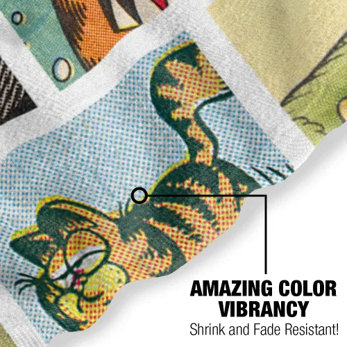 Vista 5 de LOGOVISION Garfield - Toalla de playa, 30 x 60 pulgadas, toalla de playa con collage