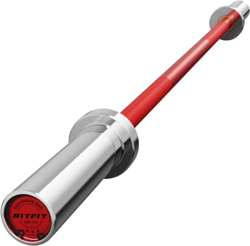 Vista 22 de RITFIT Olympic Barbell 4ft/6ft - 2 Inch Weight Bar for Strength Training, Weightlifting, Squat, Deadlift, Bench Press, Curl, Overhead Press