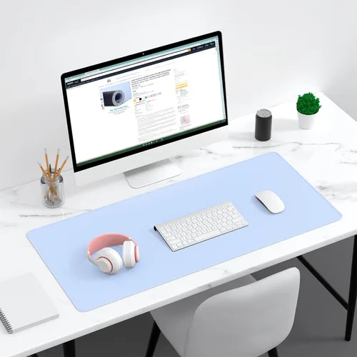 Vista 85 de Dapesuom Alfombrilla grande para mouse, alfombrilla de mouse para juegos extendida con bordes cosidos, alfombrillas de escritorio de tamaño completo