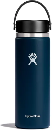 Vista 82 de Hydro Flask Botella de agua – Acero inoxidable aislado – Tapa flexible de boca ancha, antiderrames, a prueba de fugas y recargable en agave de 20