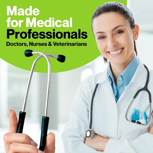 Vista 4 de Durabasics Puntas de oído de reemplazo para estetoscopio Littmann - Compatible con puntas de oído Littmann, piezas de oído, piezas de repuesto