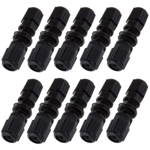 Vista 8 de 5 unids M20 RJ45 impermeable Cat5/5e 8P8C conector IP67 Ethernet LAN Cable conector doble cabeza al aire libre LAN acoplador adaptador hembra a