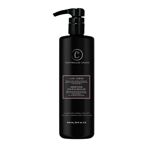 Vista 8 de Controlled Chaos, Como se ve en Shark Tank Curl Defining Cream para todo tipo de cabello para añadir suavidad y controlar el rizado, crema