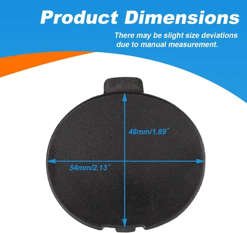 Vista 5 de Cubierta de gancho de remolque para parachoques trasero, tapa de ojo de remolque para Mazda CX-5 2013 2014 2015 2016 KD53-50-EK1A-9U KD53-50-EK1A