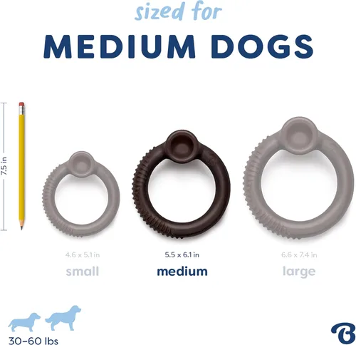 Vista 14 de Benebone Ring - Juguete masticable duradero para perros para masticadores agresivos, edición limitada, sabor arándano, pequeño