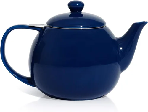Vista 20 de Sweese Teteras para té, tetera de porcelana de 27 onzas con infusor extraíble de acero inoxidable, teteras para té suelto, verde oscuro