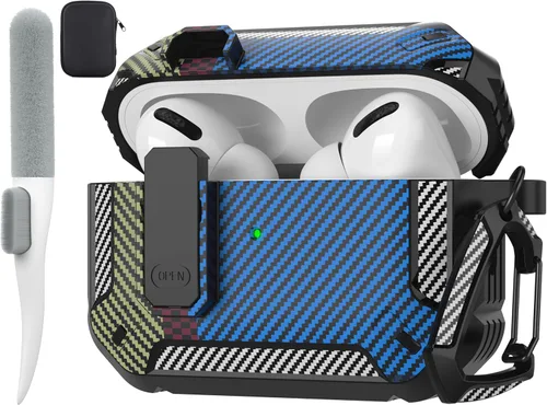 Vista 83 de Funda para AirPods Pro 3 con bloqueo magnético, compatible con MagSafe Verde manzana-Nuevo
