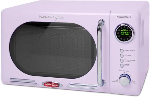Vista 38 de Nostalgia Retro - Horno microondas de 1000W, capacidad de 1.1 pies cúbicos – Bloqueo de seguridad para niños, 8 ajustes de cocción automática