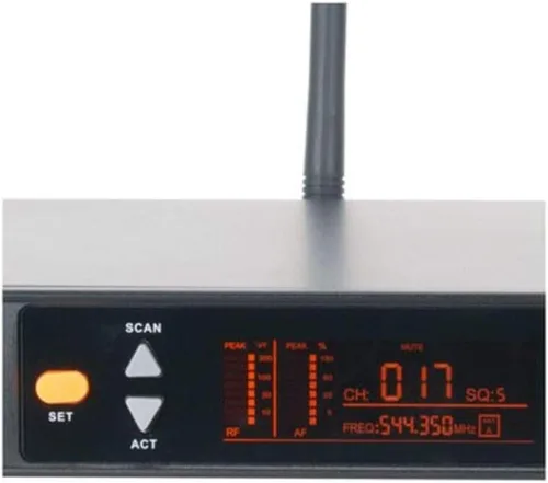 Vista 5 de ADJ Productos WM219 Sistema de micrófono de mano inalámbrico de 2 canales con conectividad XLR