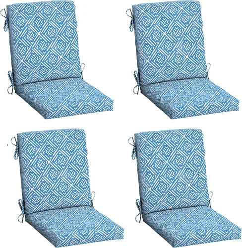 Vista 63 de Cojín para silla de comedor exterior Arden, 20 x 20 pulgadas, resistente a la lluvia, resistente a la decoloración, Alana Tile