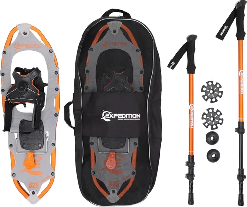 Expedition SNØ Series Snowshoe Kit for Mountaineering and Snow Hiking - Perfect for Men and Women