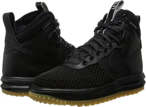 Vista 7 de Nike Lunar Force 1 Duckboot Botas de piel color negrooscuro loden brillante carmesí