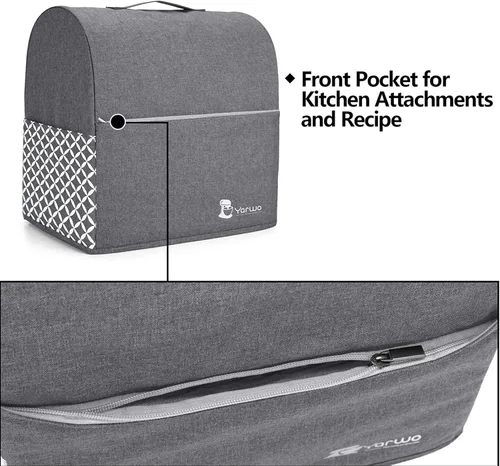 Vista 7 de Yarwo Funda para batidora de pie compatible con batidora KitchenAid de 4.5 cuartos y todas las de 5 cuartos, cubierta protectora contra el polvo