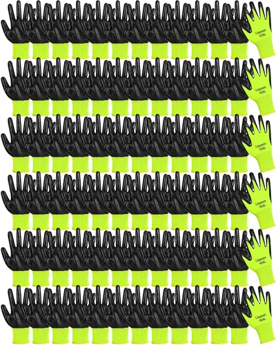 Vista 13 de Maxcheck Guantes de trabajo recubiertos de PU Negro