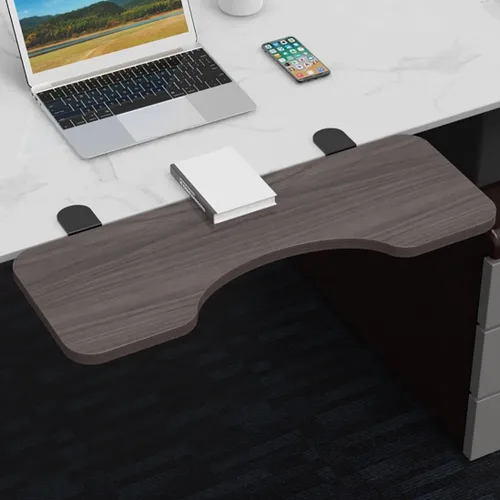 Vista 8 de Bandeja de teclado, extensor de escritorio, bandeja de teclado fácil de sujetar, no hay necesidad de atornillar en el escritorio, mesa auxiliar