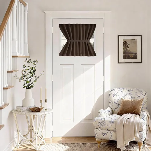 Vista 46 de Vatge - Cortinas laterales para ventana de puerta, cortinas para luz lateral de puerta frontal, 1 panel, 12 (ancho) x 72 (largo) pulgadas, aguamarina