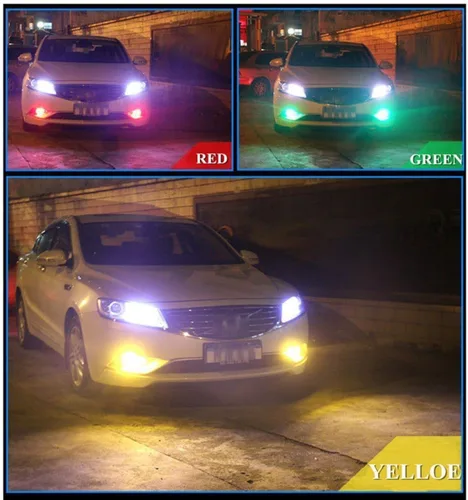 Vista 6 de Cottonbell Bombilla LED 194 W5W 168 RGB T10 con control remoto, luces de atmósfera para interior de automóvil, mapa, cúpula, puerta, placa
