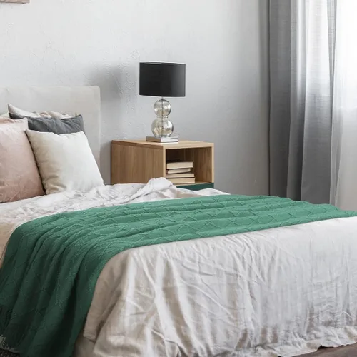 Vista 6 de Manta de punto con borla, suave y acogedora manta con flecos para sofá cama, cama, ligera, decorativa, moderna, texturizada para todas