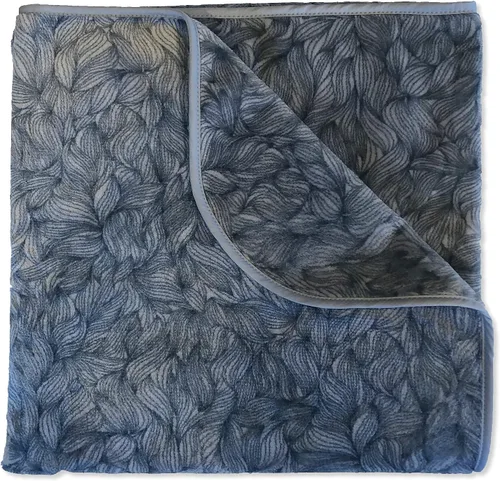 Vista 10 de Manta 100 % impermeable, sedosa, suave,para perros, gatos y personas, S, Negro/Carbón