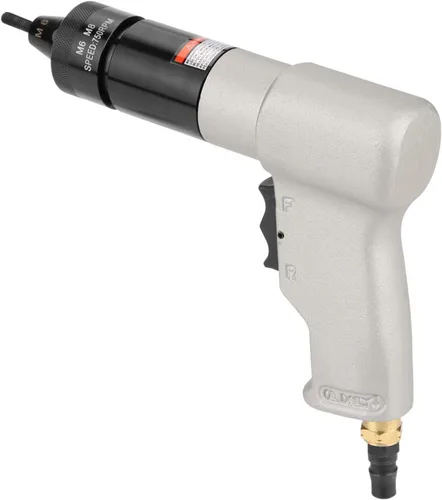 Vista 8 de Yunir Pistola neumática de tuerca de remache, 600 rpm, remachadora neumática con autobloqueo para M6 M8 con mandril de tuerca y válvula de aire