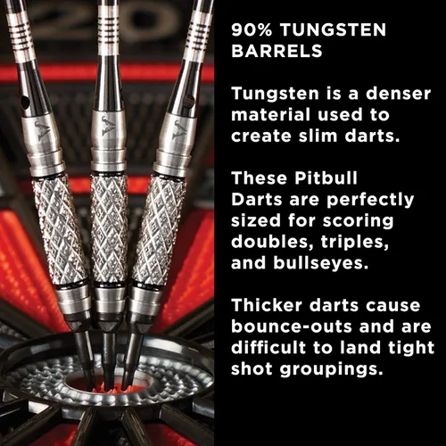 Vista 4 de Viper Pitbull 90% Tungsteno Dardos de Punta Suave, 18 Gramos