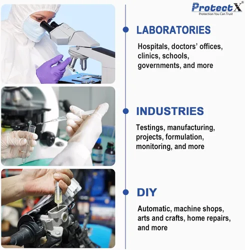 Vista 7 de ProtectX - Jeringa de laboratorio desechable Luer Lock (sin aguja), 100
