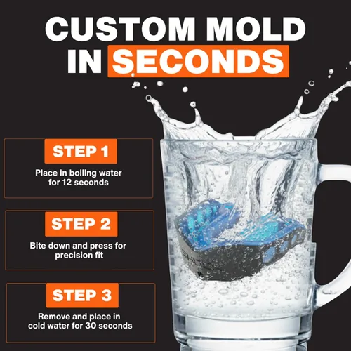 Vista 3 de Shock Doctor Gel Max - Protector bucal, protección resistente y ajuste personalizado, para adultos y jóvenes