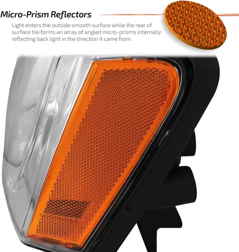 Vista 6 de AKKON - Faros de repuesto para conductor y pasajero para Jeep Grand Cherokee, lámparas cromadas, par nuevo