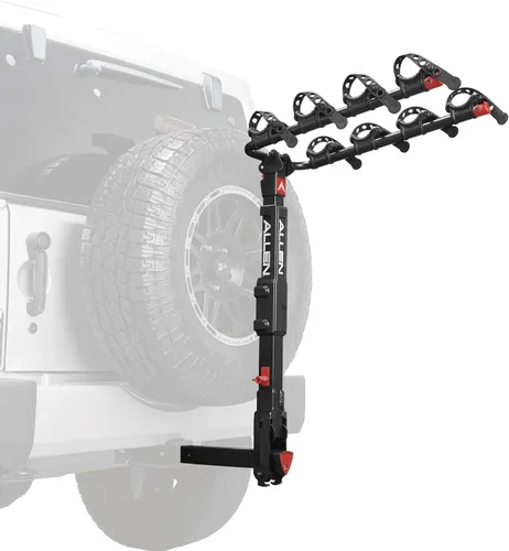 Vista 13 de Allen Sports Deluxe Soporte de enganche para 4 bicicletas (receptor de 2 pulgadas), color negro
